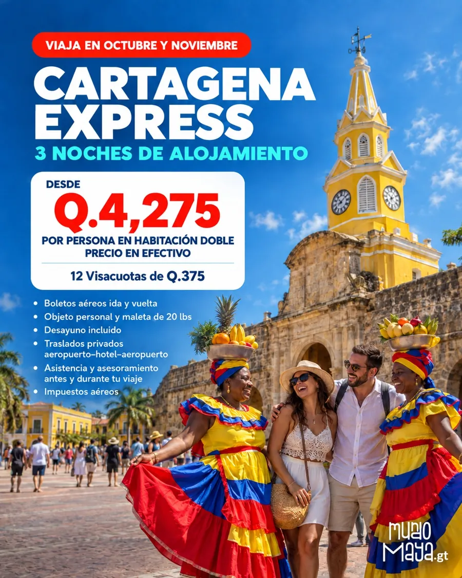 Promoción Cartagena Express desde Q4,275