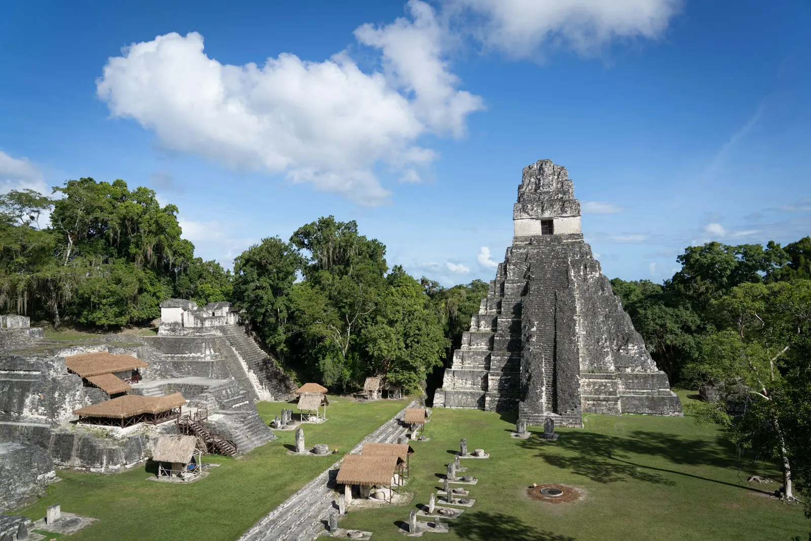 Templo del Gran Jaguar en Tikal rodeado de selva